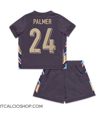 Inghilterra Cole Palmer #24 Seconda Maglia Bambino Europei 2024 Manica Corta (+ Pantaloni corti)